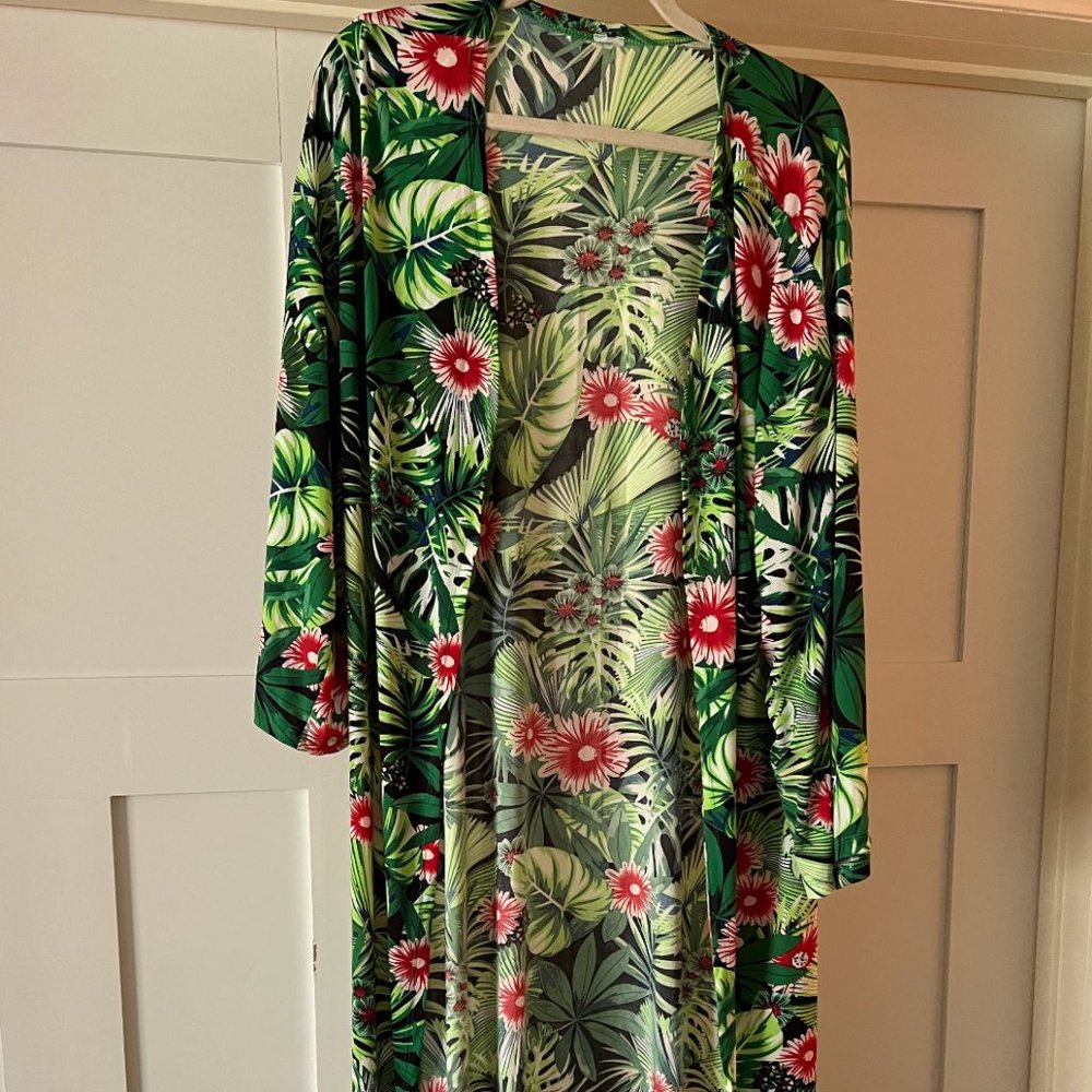 Maxi floral cover up